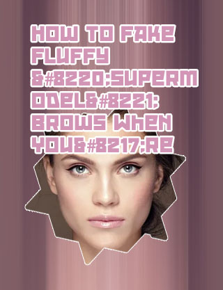 Most natural eyebrow makeup